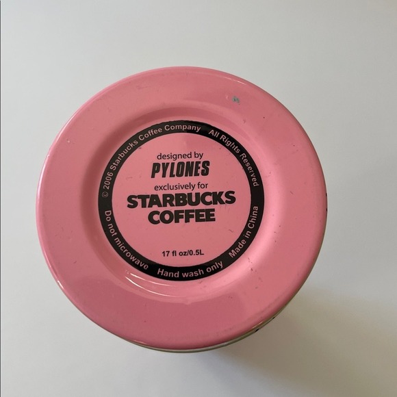 Vintage 2006 Starbucks 17oz Thermos Designed by Pylones - Picture 5 of 10